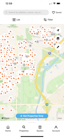 Titlefy CO Map Hot Properties